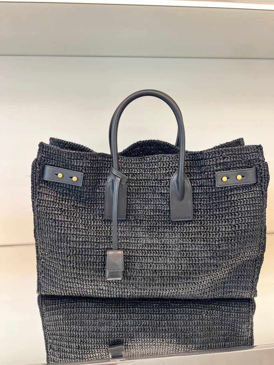 Sac de Jour Tote in Raffia
