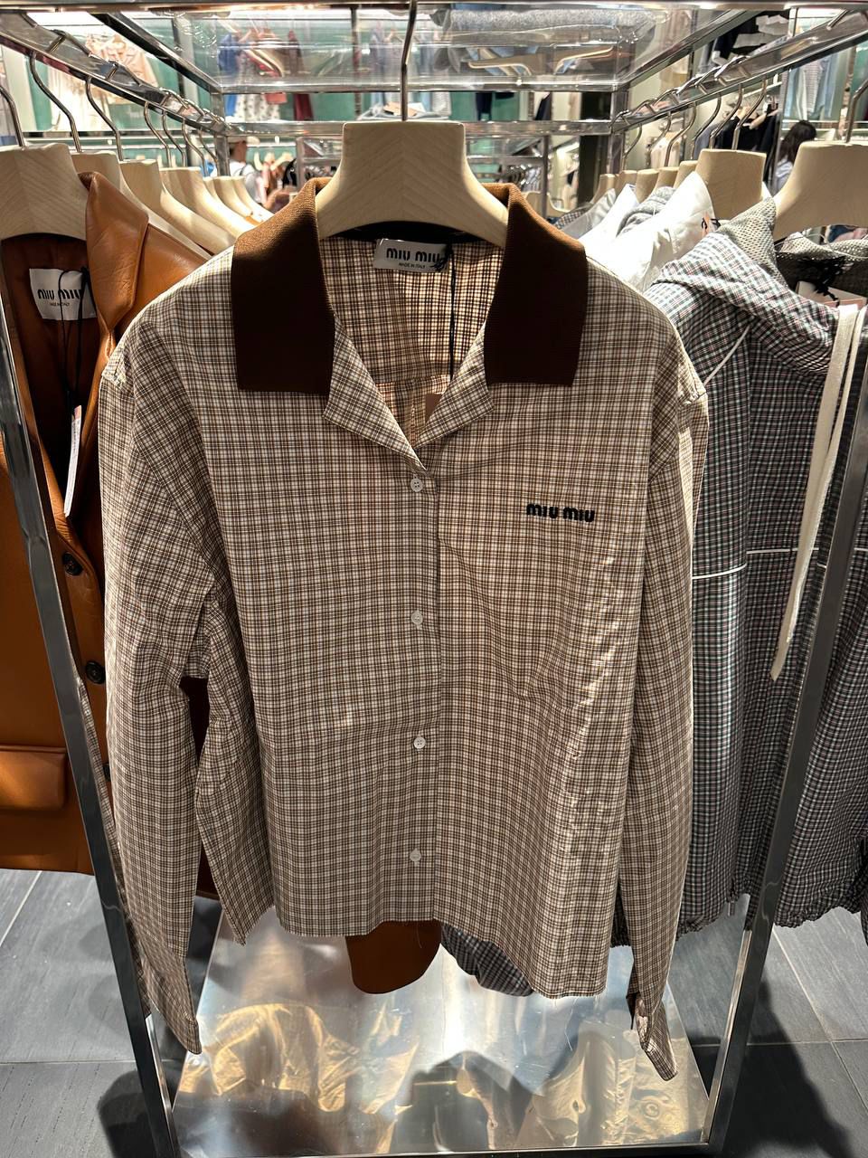 Checkered Poplin Shirt
