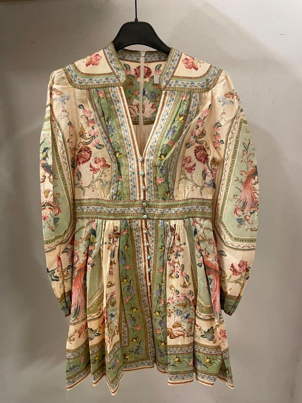 Lovestruck Floral-Print Linen Mini Dress