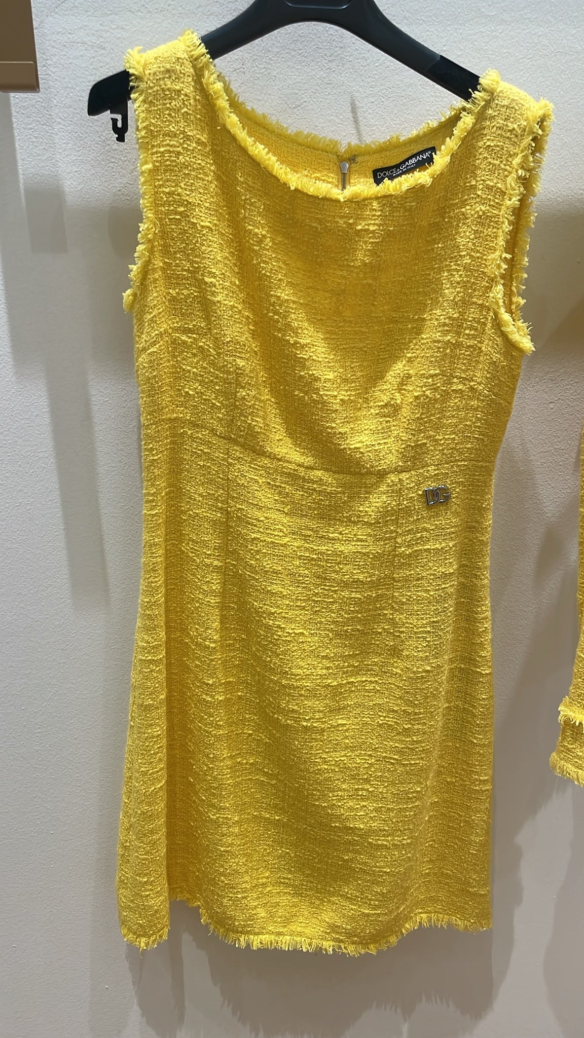 Sleeveless Tweed Mini Dress