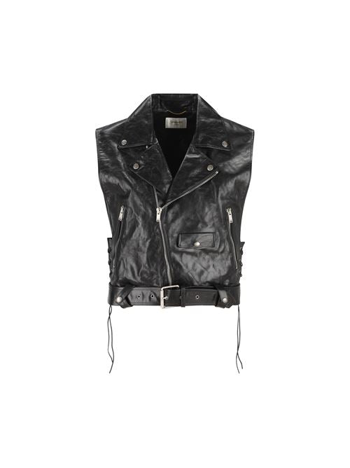 Gilet realizzato in pelle