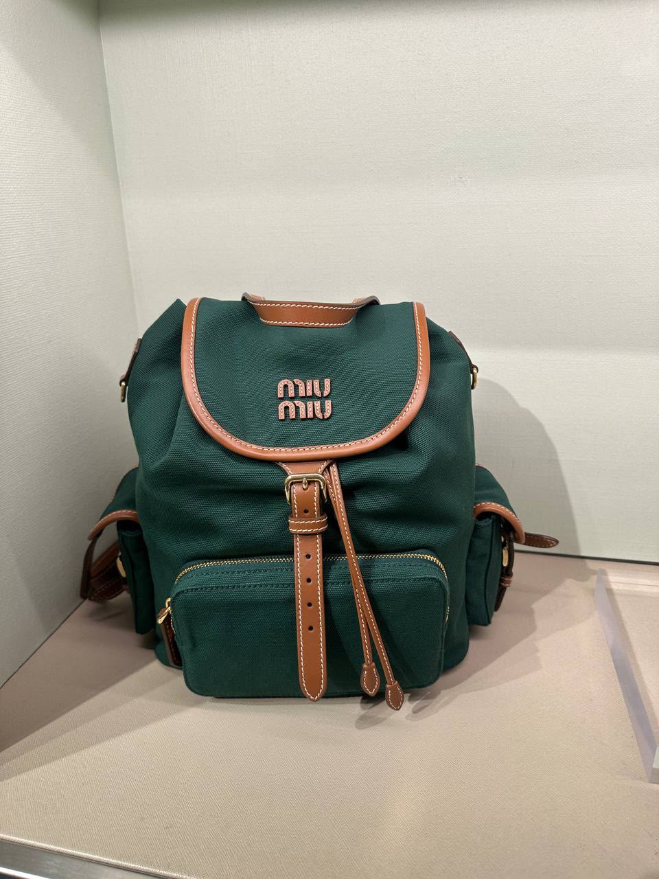 Canvas and Leather Backpack