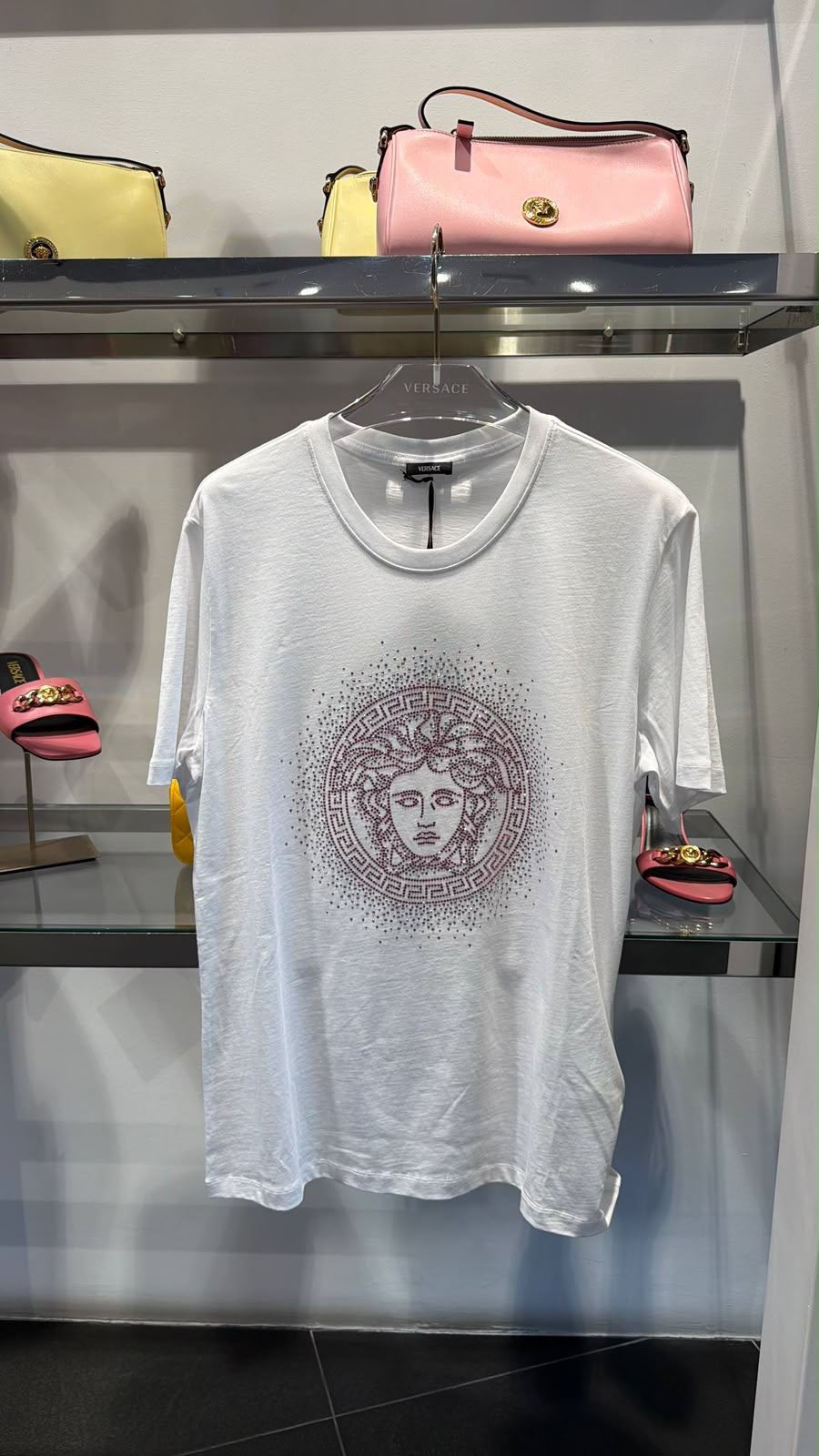 Medusa Crystal Embellished T-Shirt