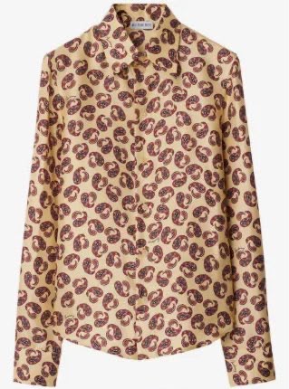 Paisley Print Silk Shirt