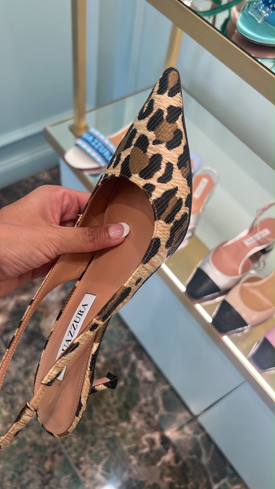 Woven Slingback Pumps