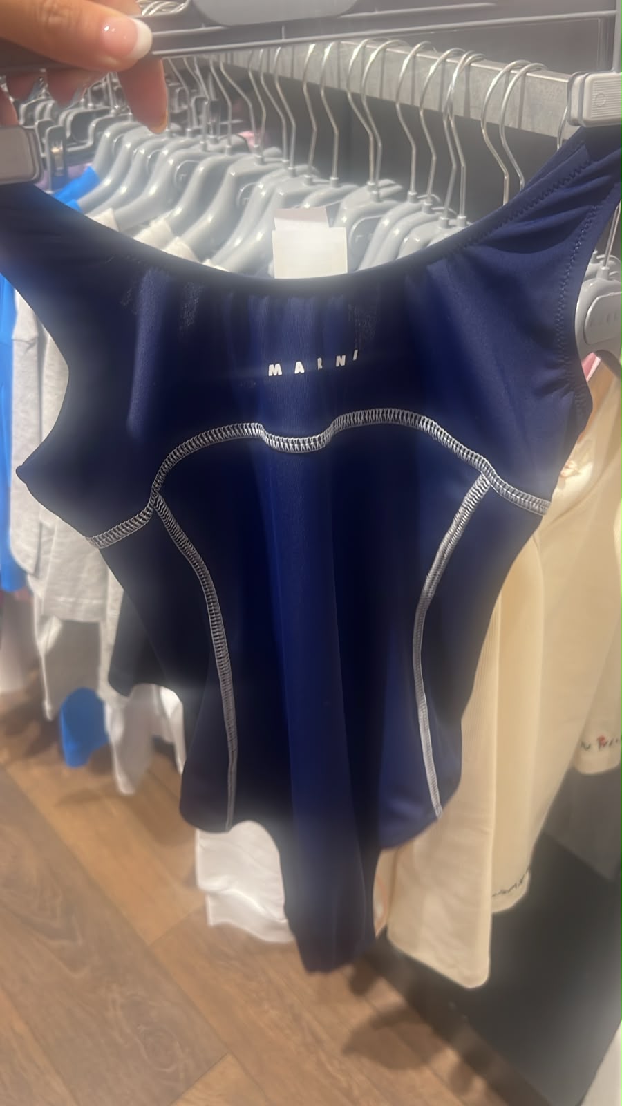 Contrast Stitch Swimsuit