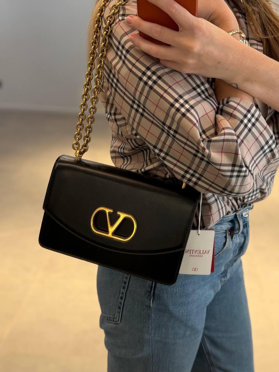 VLogo Signature Small Shoulder Bag