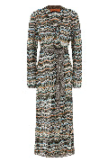 Chevron lamé cardigan