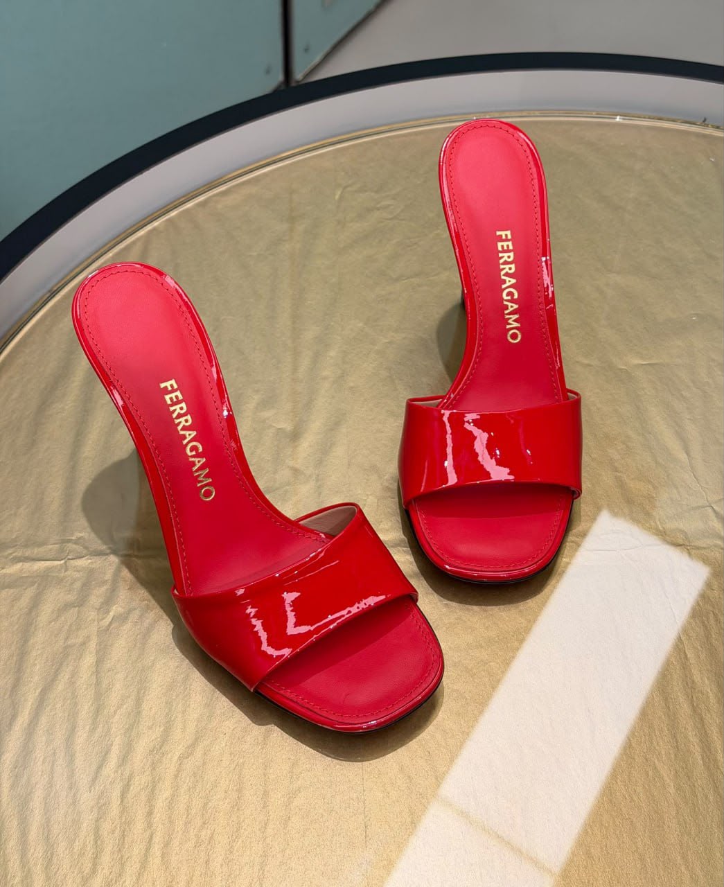 Patent Leather Mules