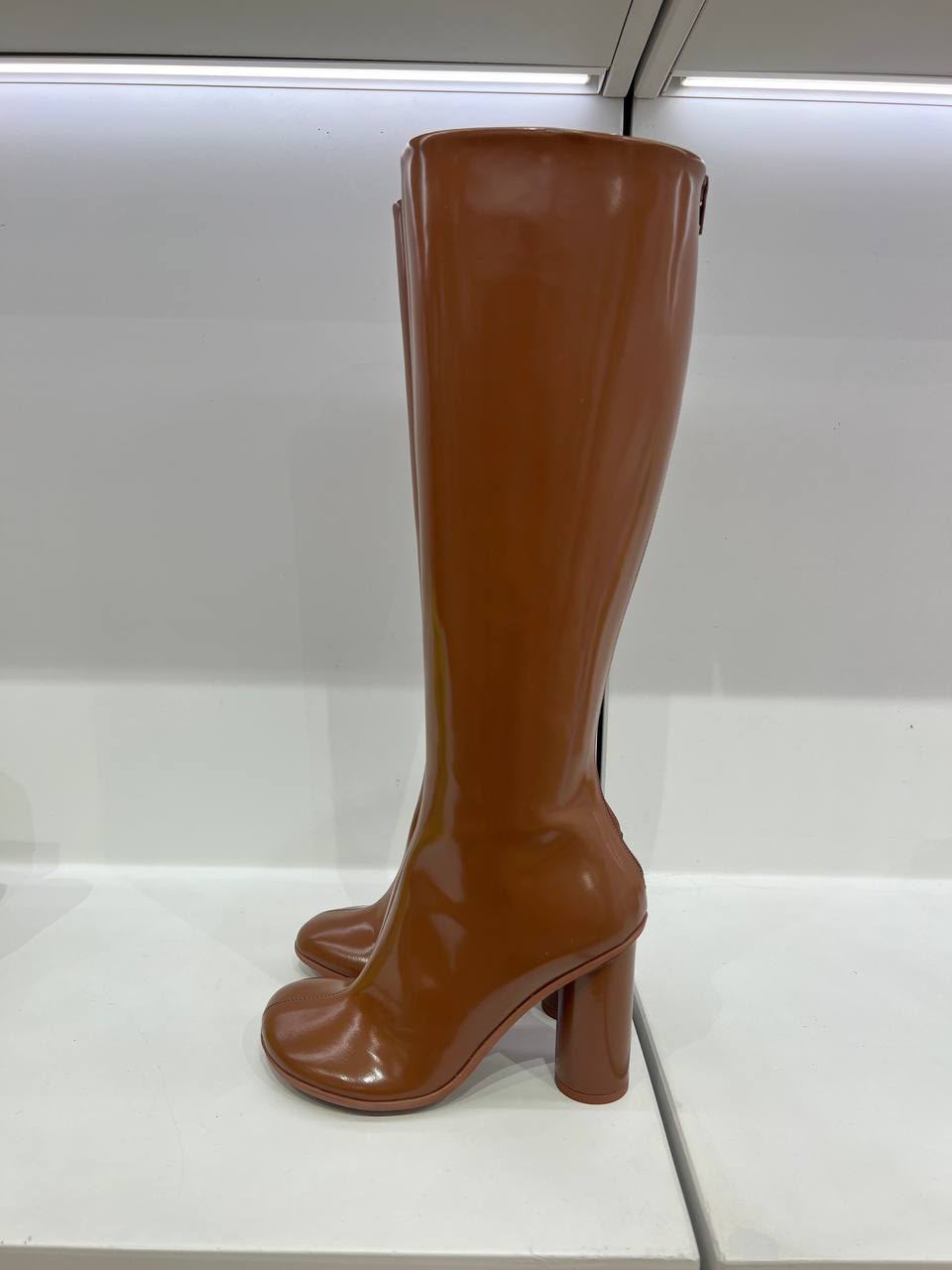 Tabi Patent Leather Knee-High Boots