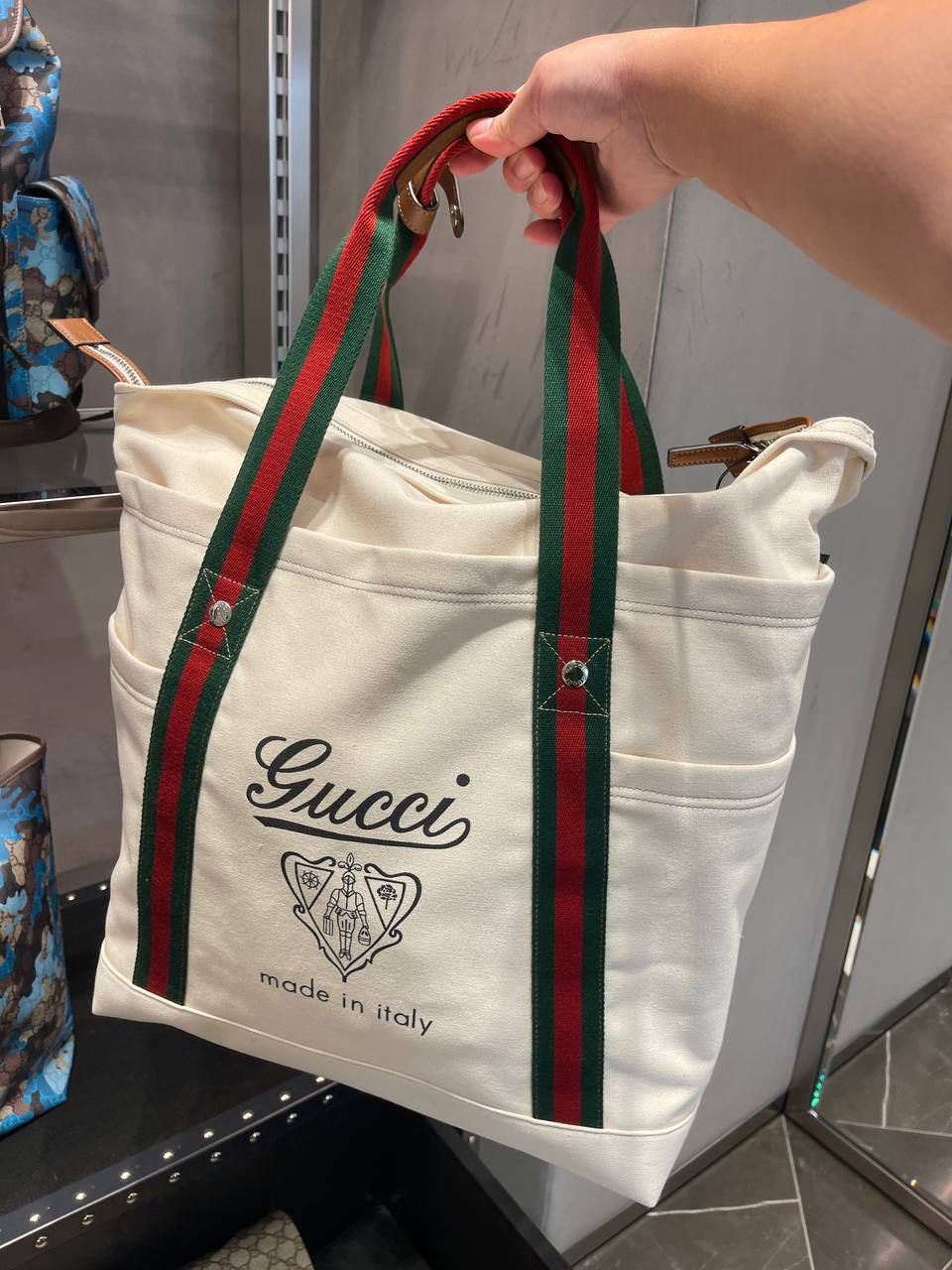 Savoy canvas tote bag