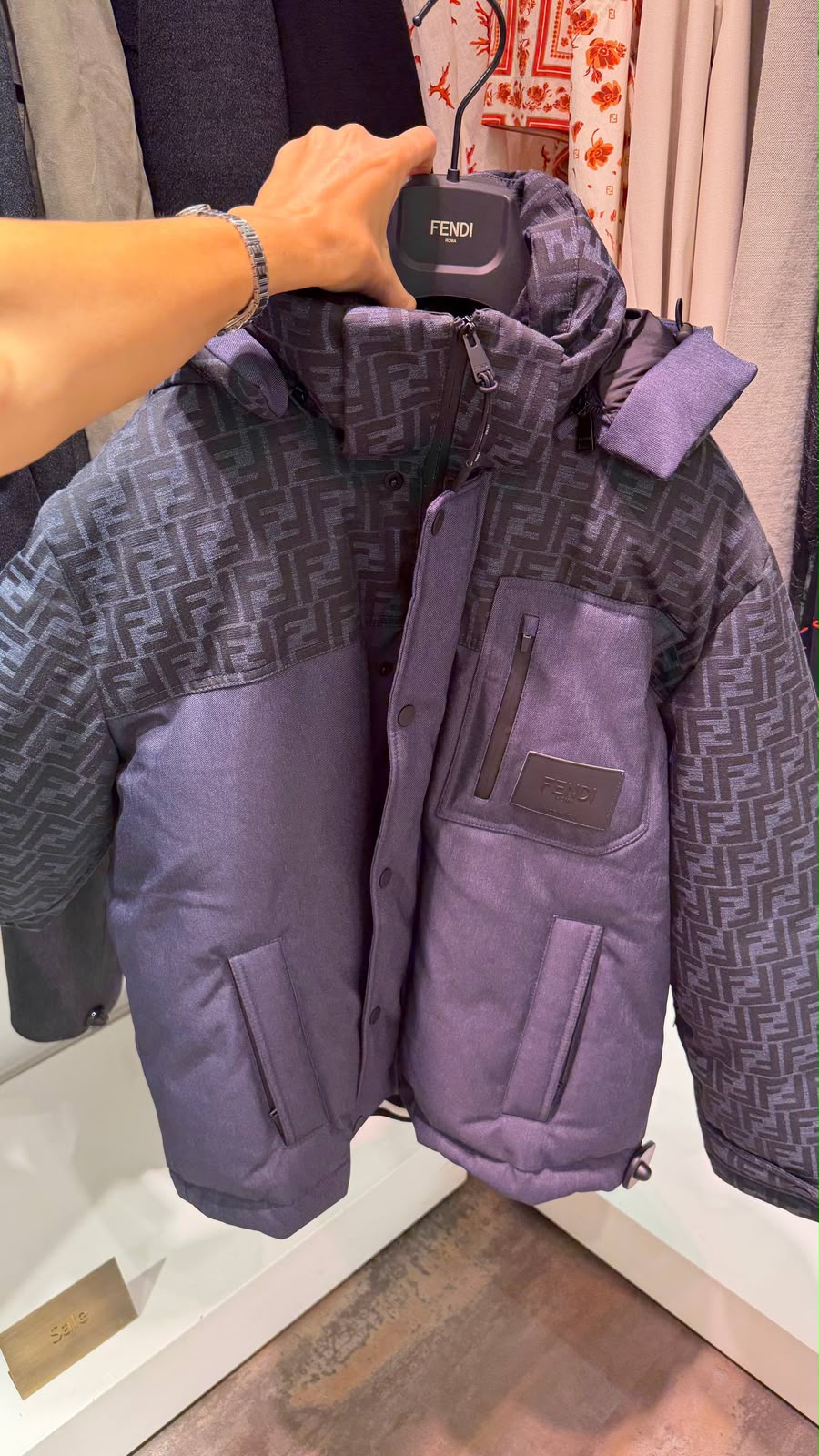 FF-Logo Padded Down Jacket