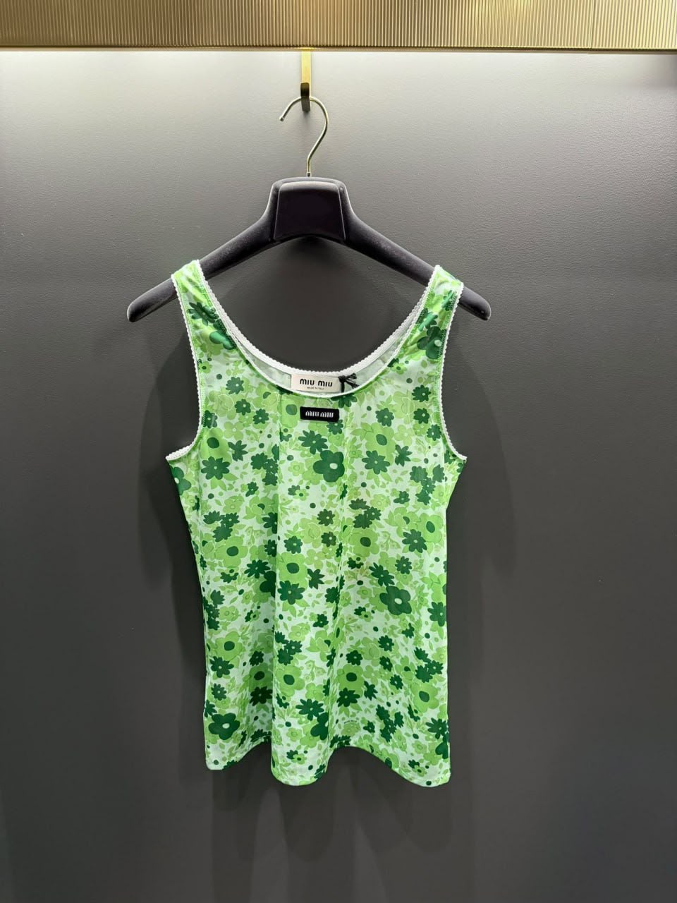 Floral Print Jersey Tank Top