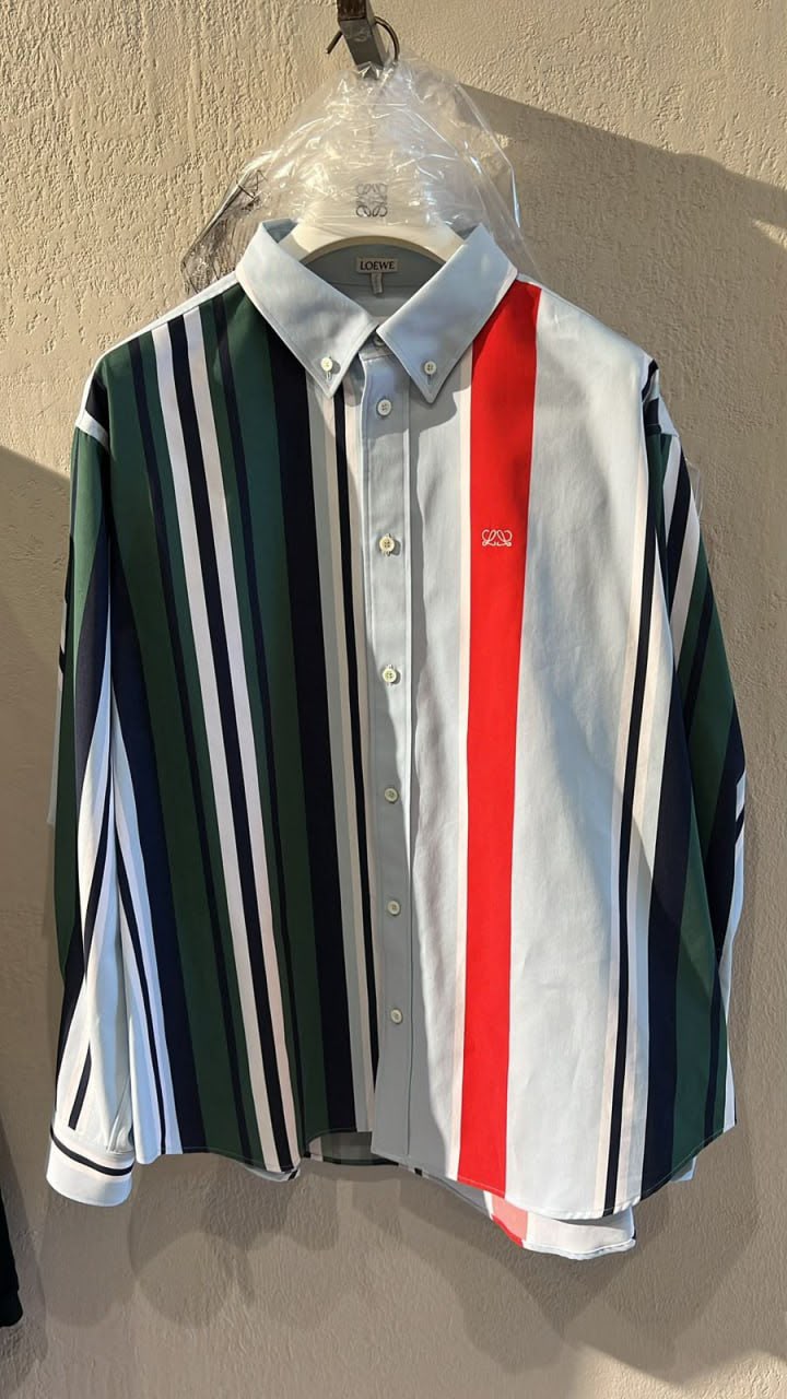 Striped Button-Down Shirt