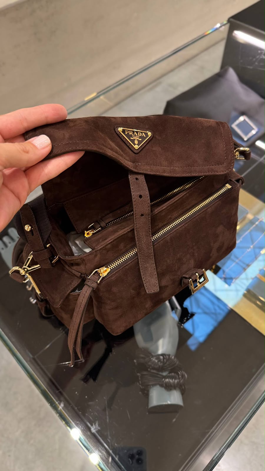 Suede Shoulder Bag