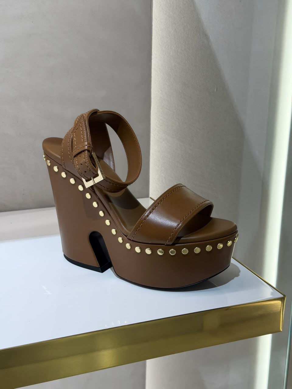 Studded Platform Wedge Sandals