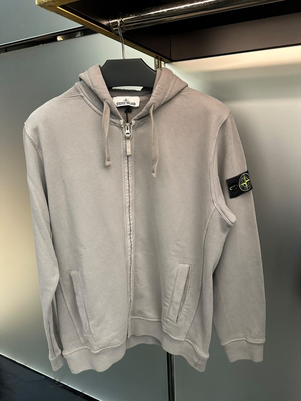 Brushed Cotton Fleece Full-Zip Hoodie