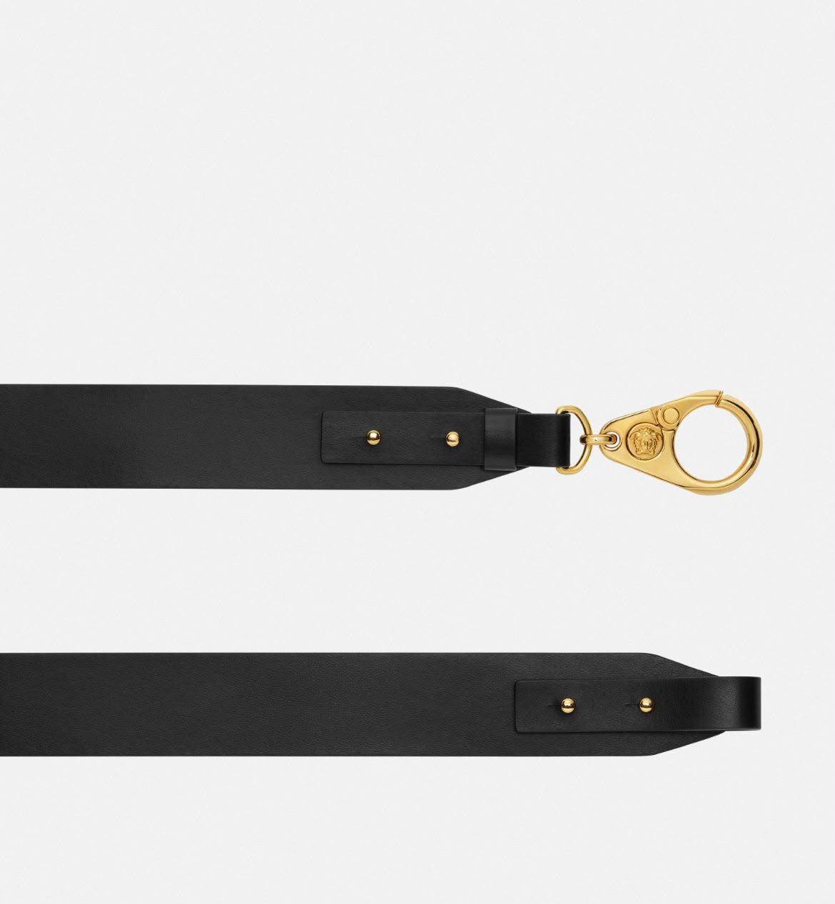 Medusa Head Leather Shoulder Strap