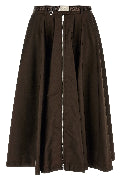 Front zip skirt