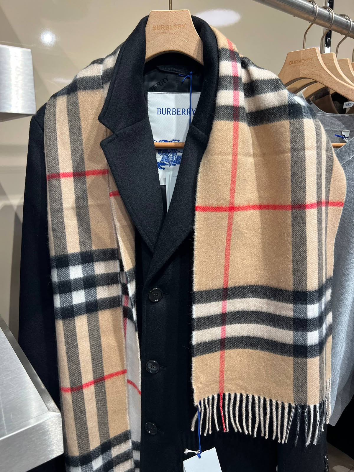 Classic Check Cashmere Scarf