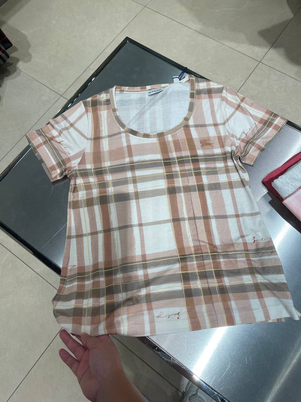 Check Print T-Shirt