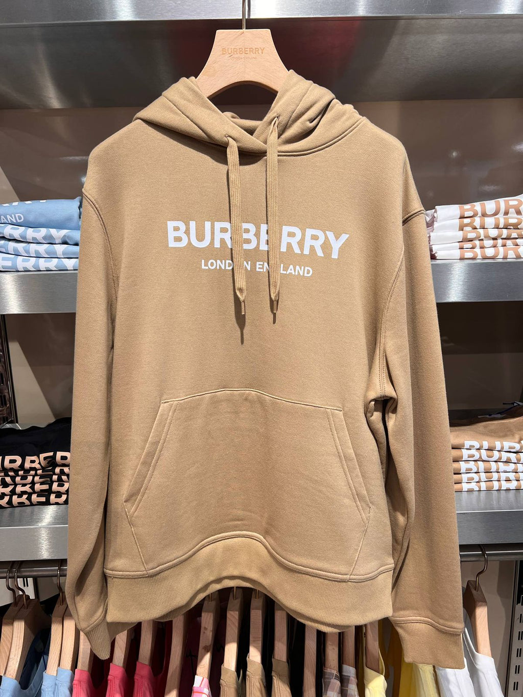 Logo Print Cotton Hoodie