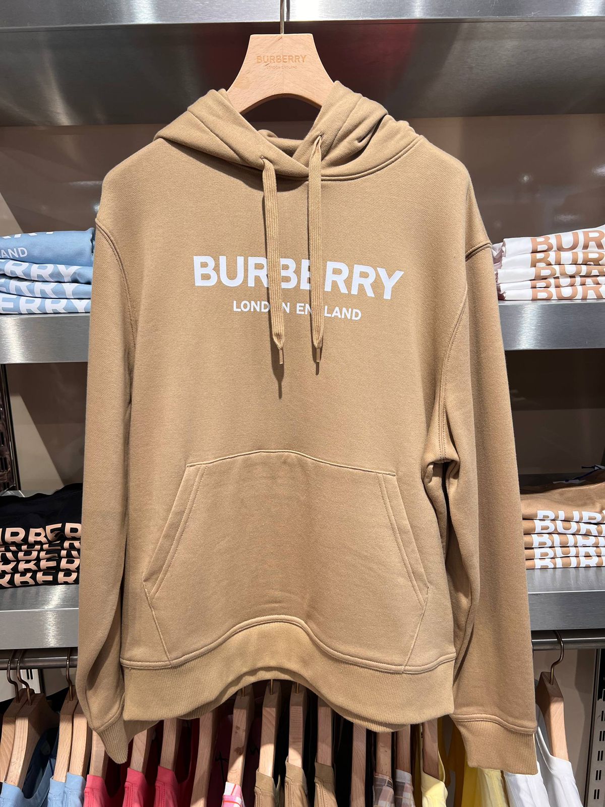 Logo Print Cotton Hoodie