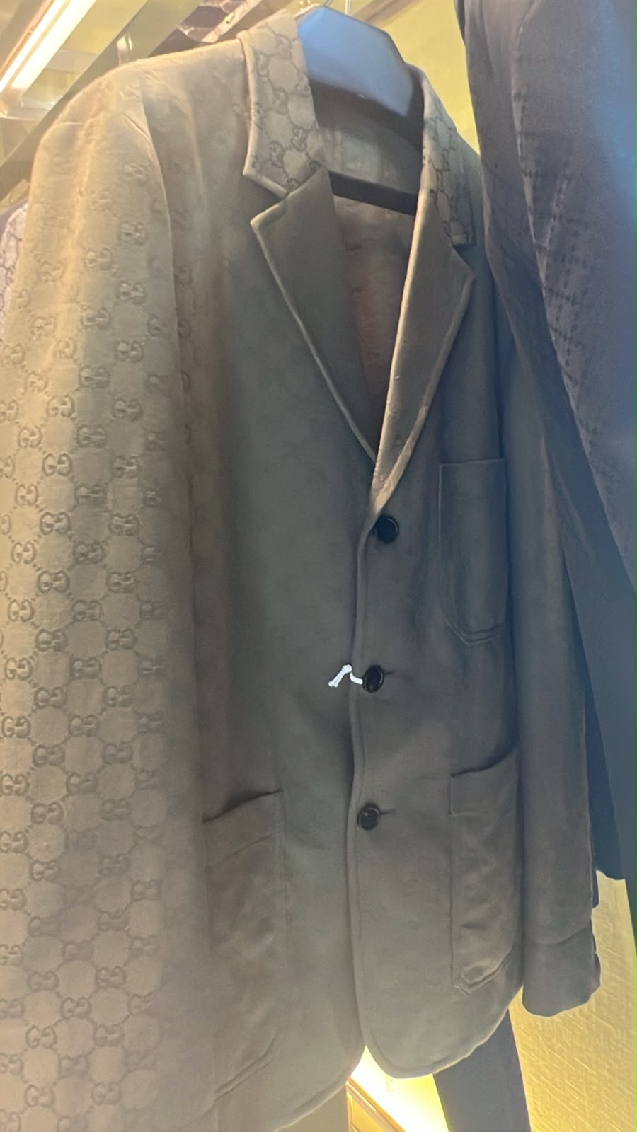GG Monogram Suede Blazer