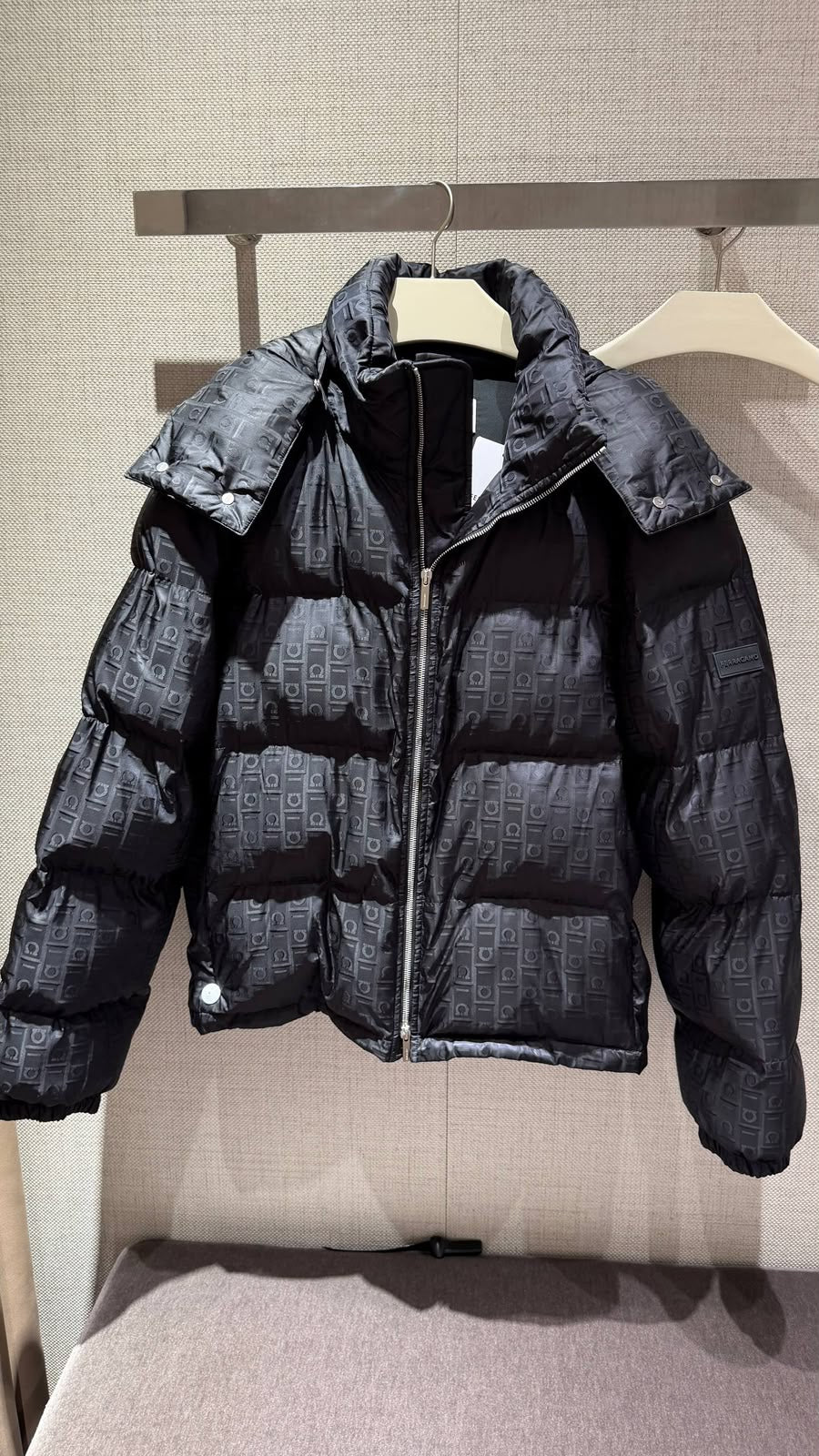 Gancini Monogram Puffer Jacket