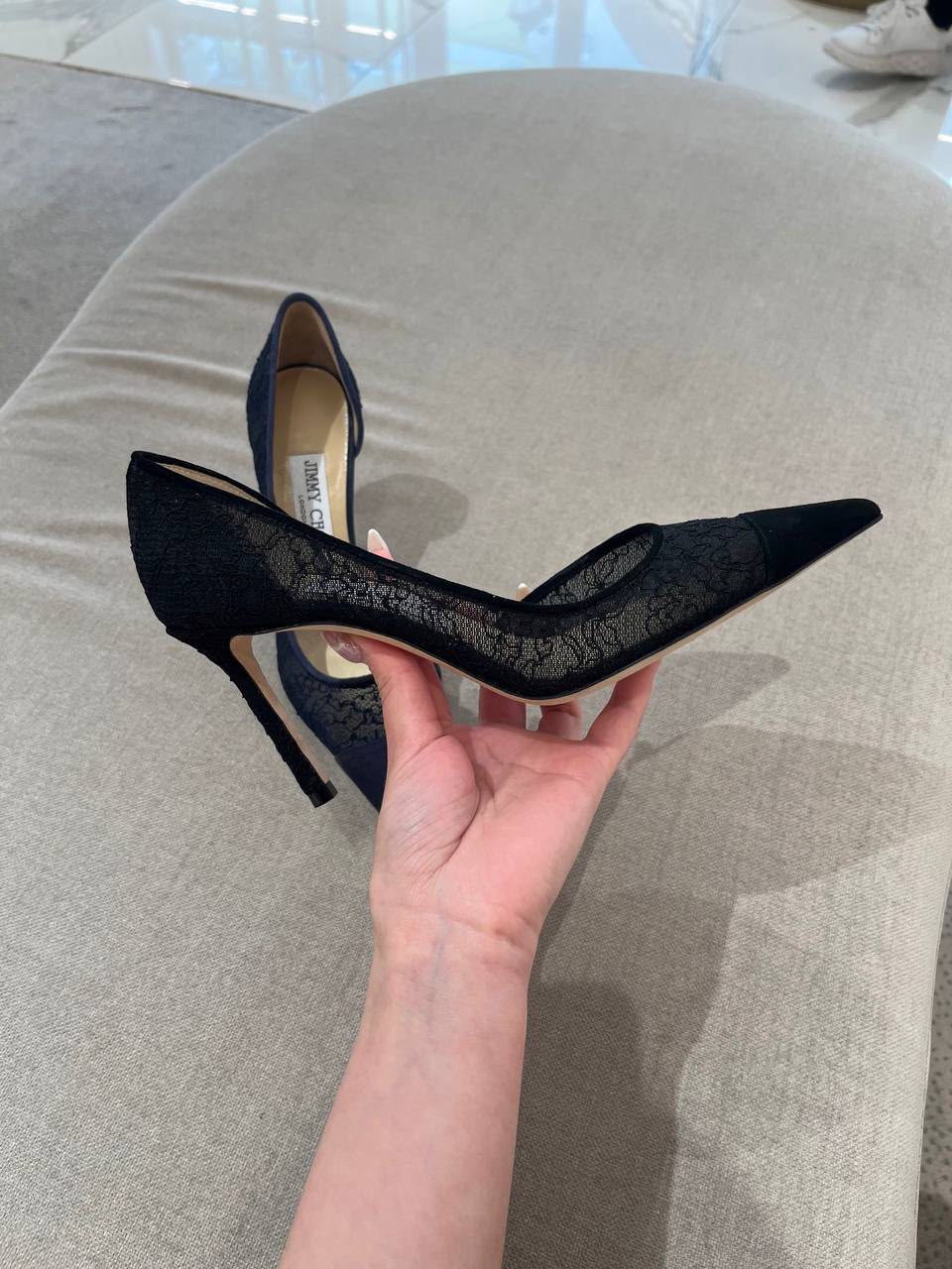 Love 100 Black Lace Pumps
