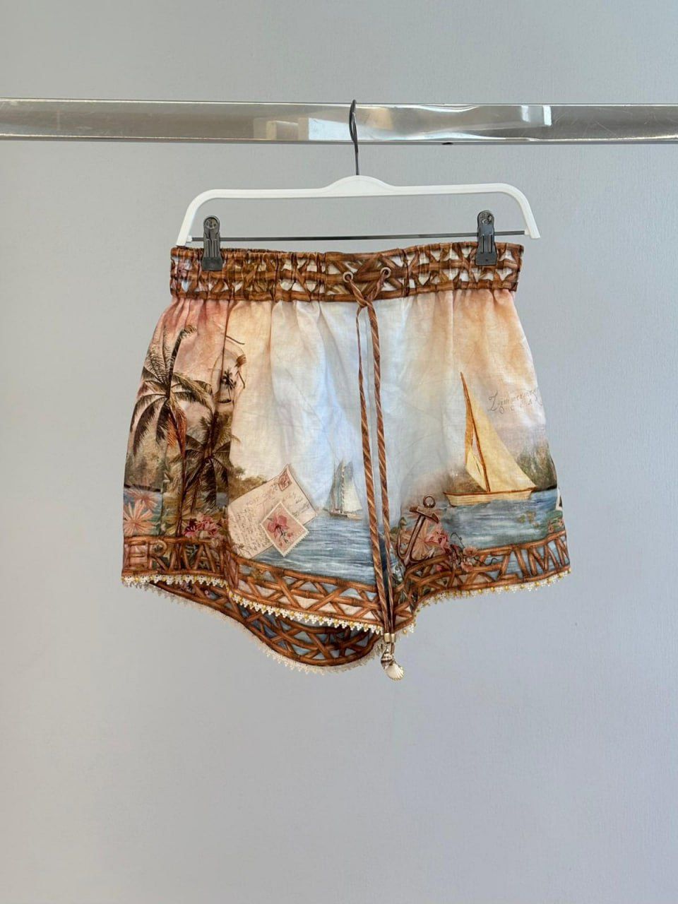Postcard Linen Shorts