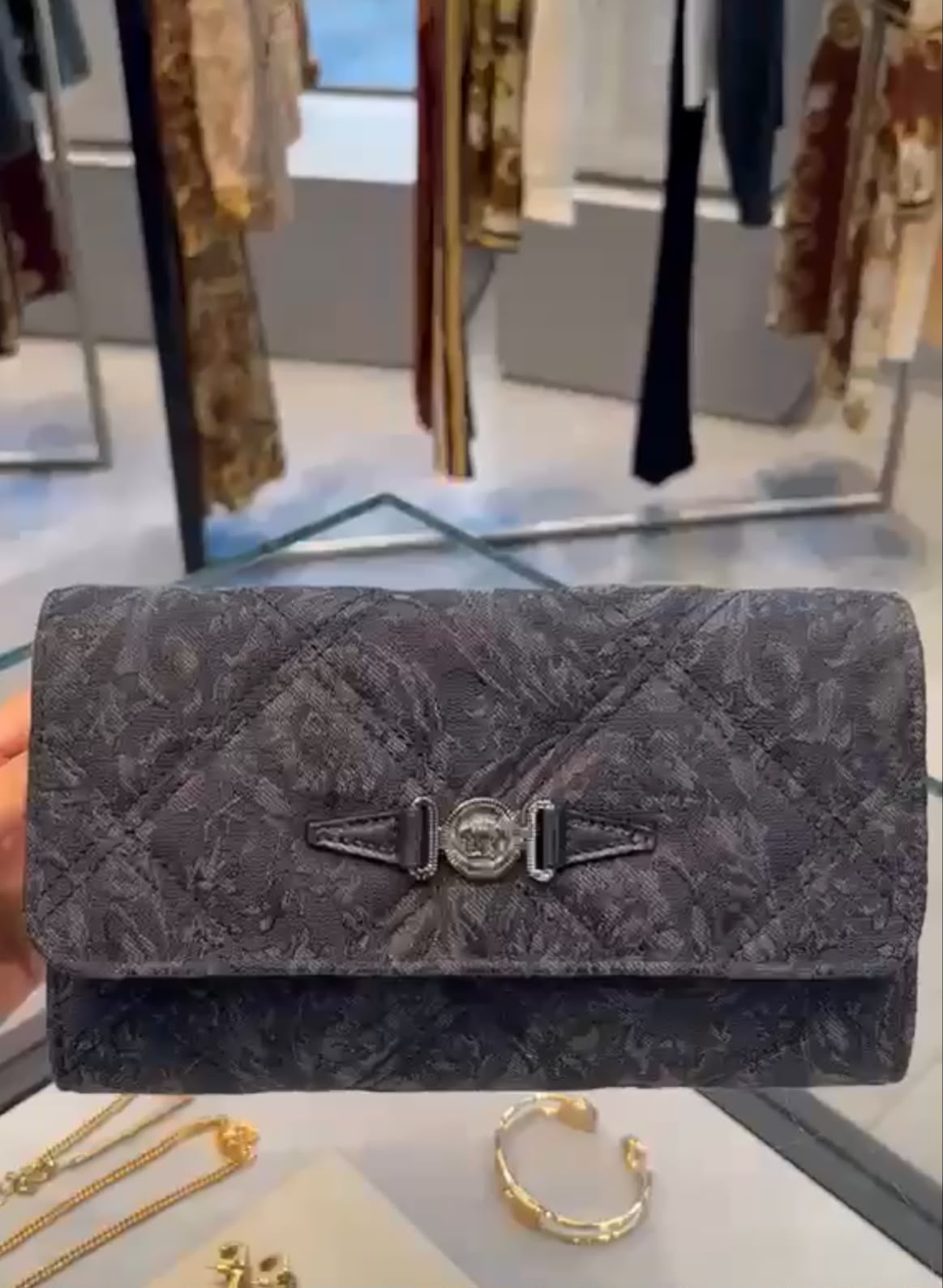 Quilted Lace Wallet on Chain
