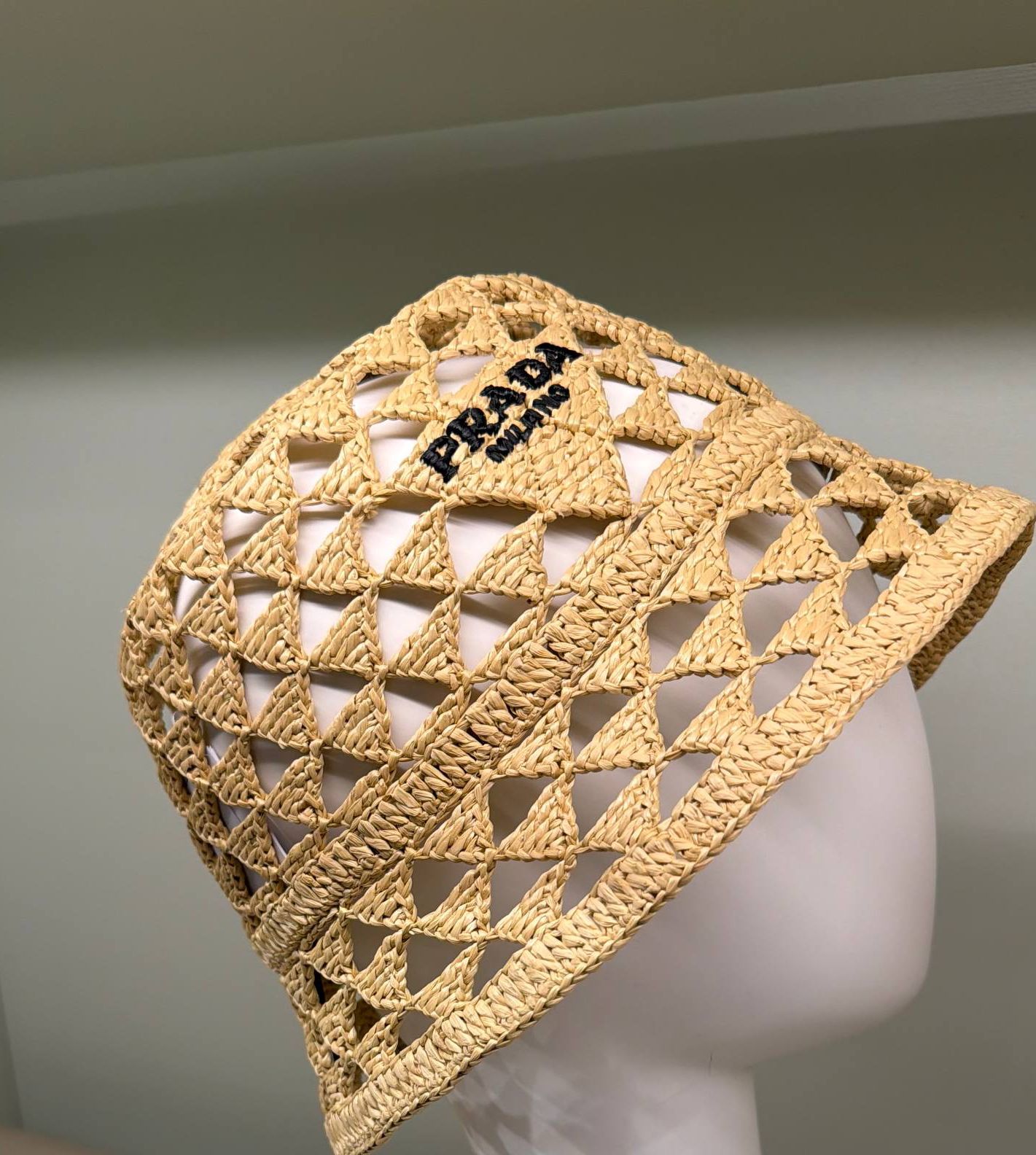 Crochet Raffia Hat