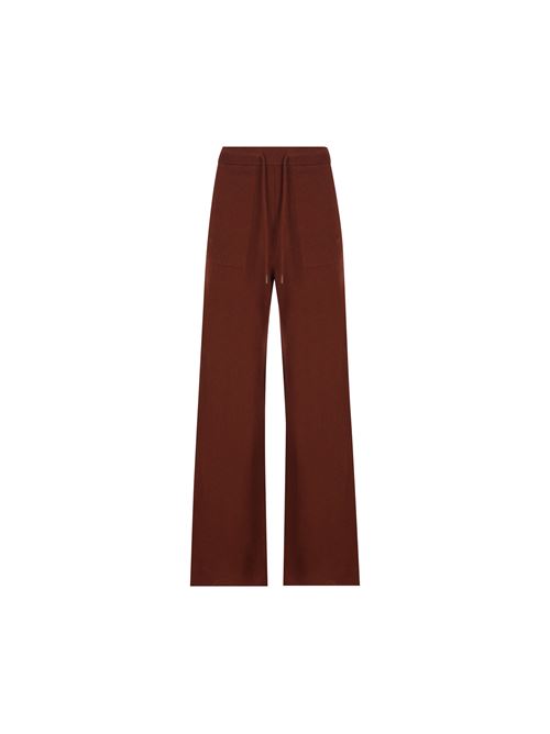 Pantalone largo realizzato in cashmere