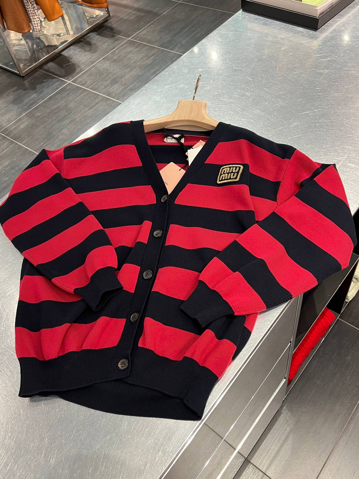 Striped Wool Cardigan