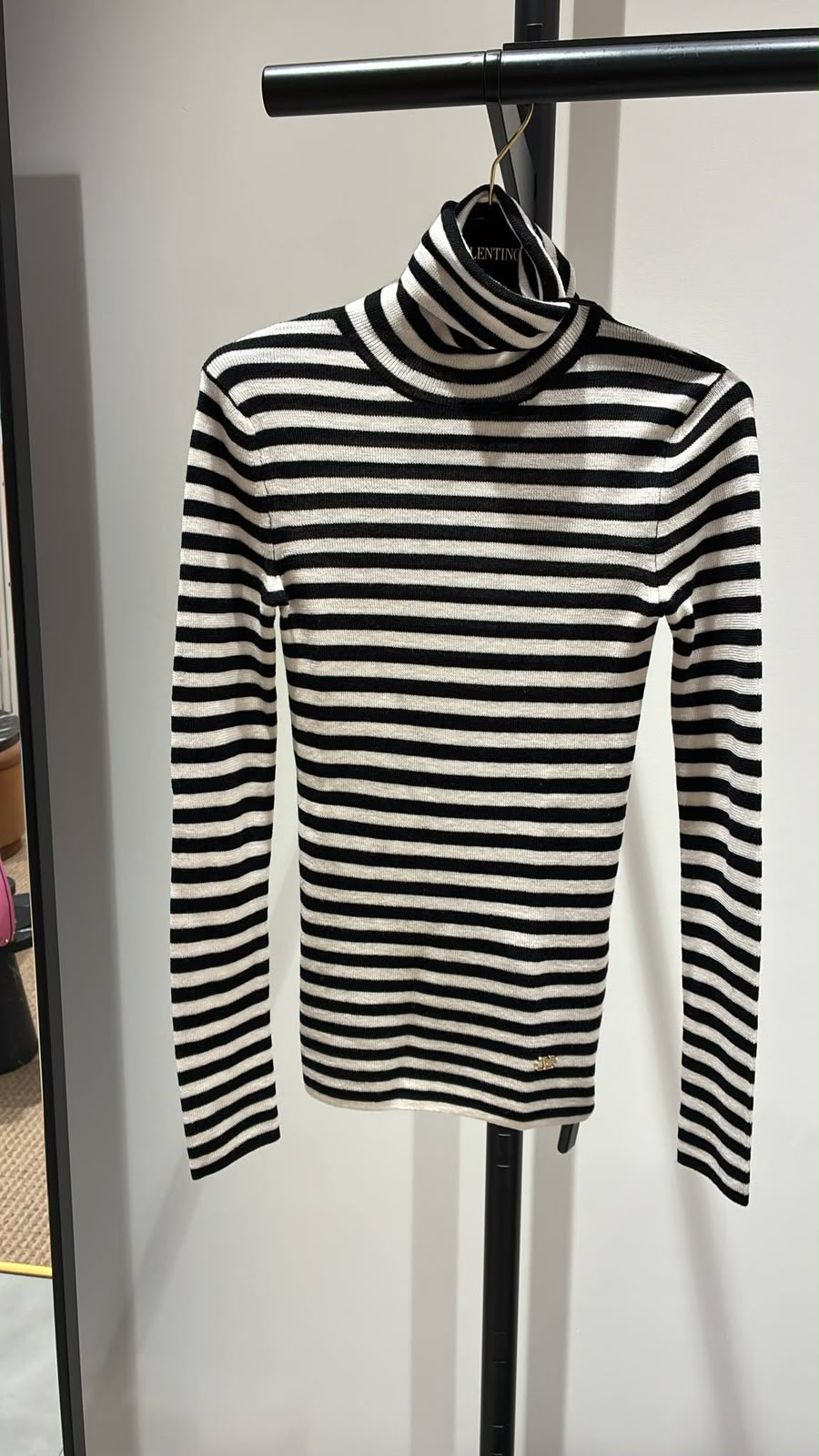 Striped Turtleneck Sweater