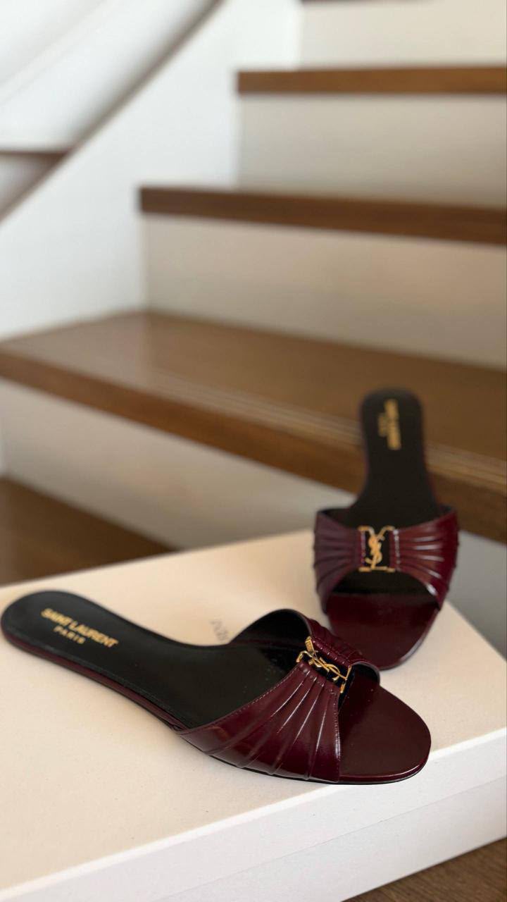 Nu Pieds Slides in Patent Leather