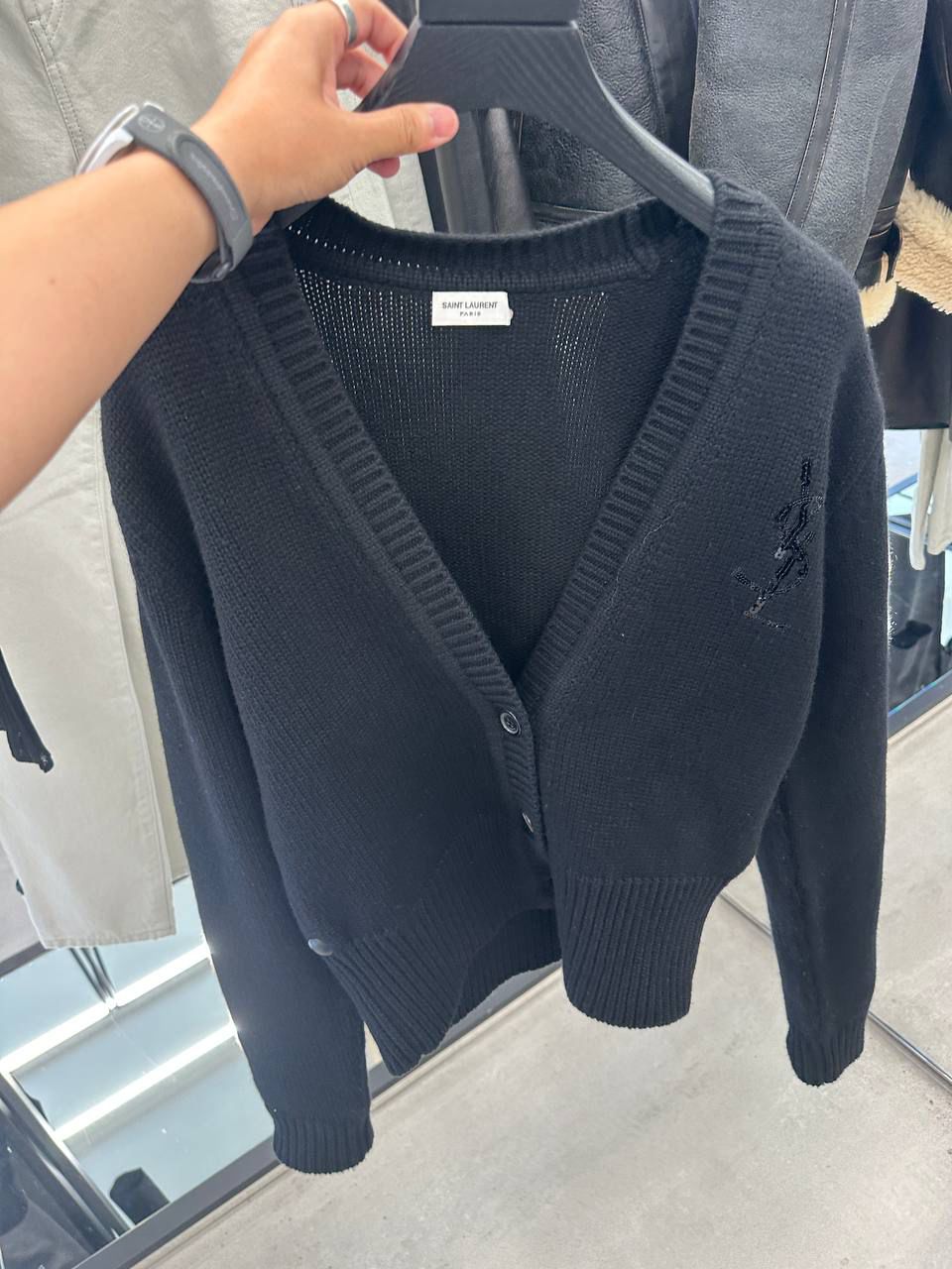 Sequin-Embellished Cardigan