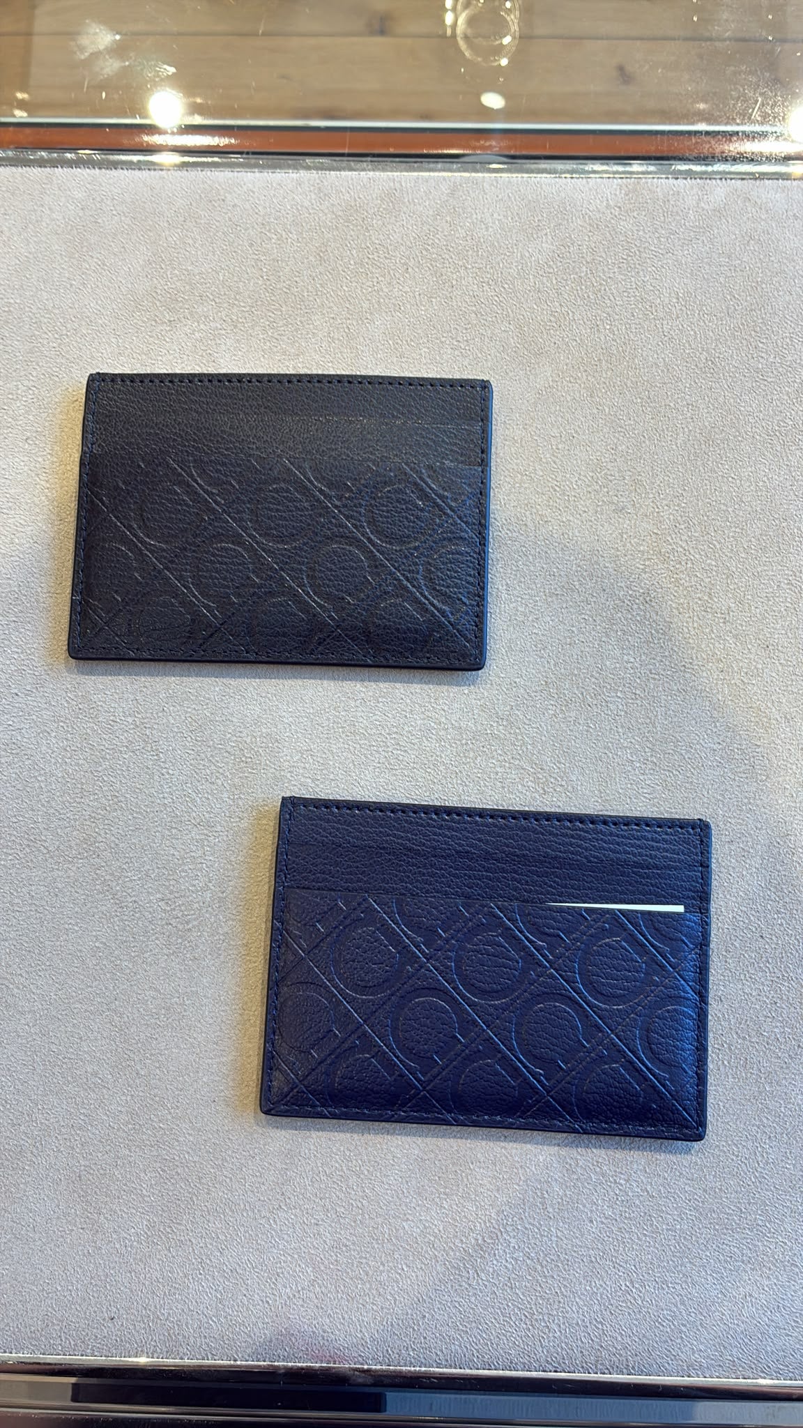 Gancini Embossed Card Case