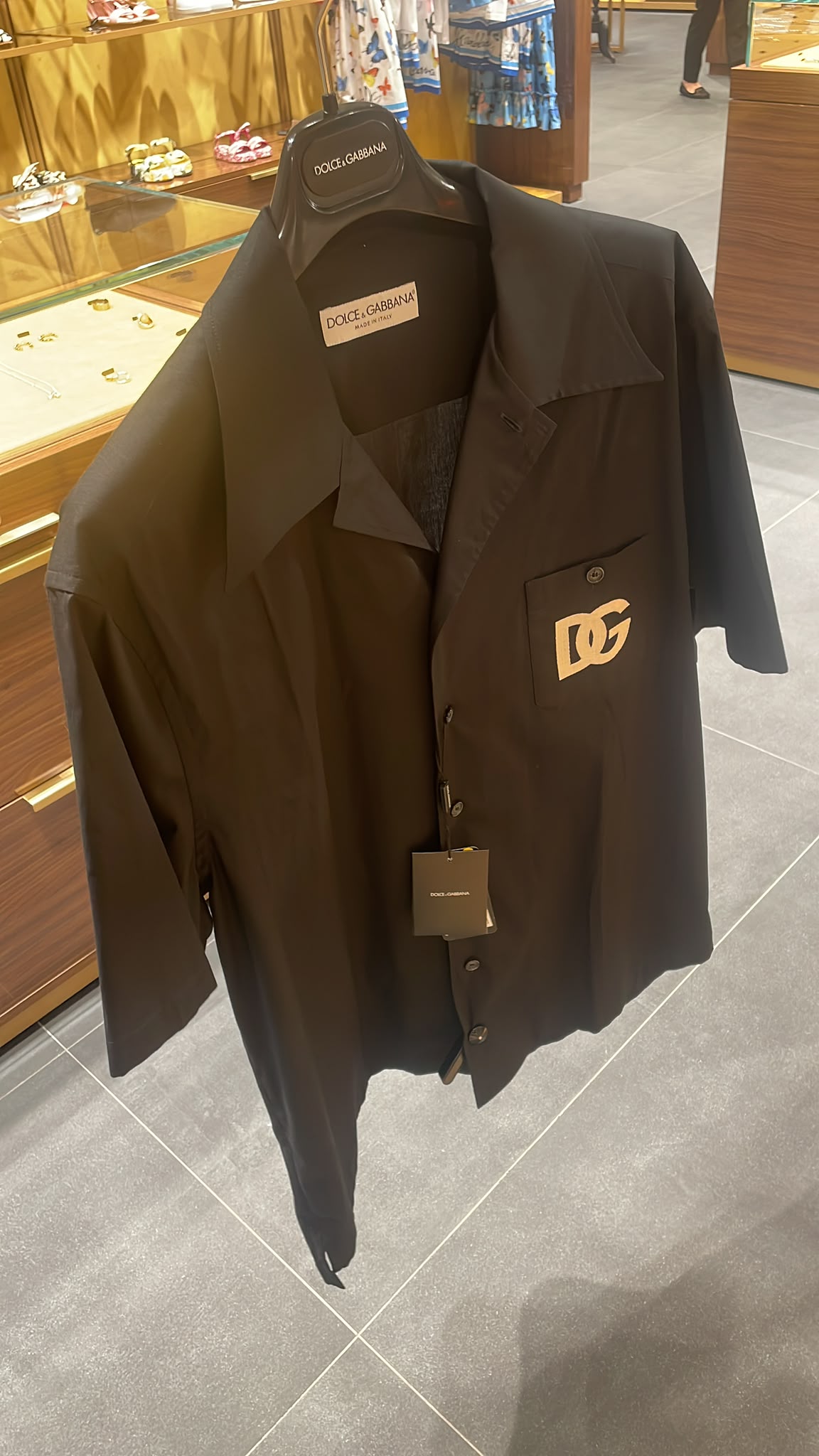 DG Logo Patch Bowling Shirt