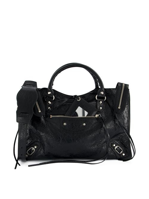 Borsa Le City Media in pelle di agnello Arena rosso bacca