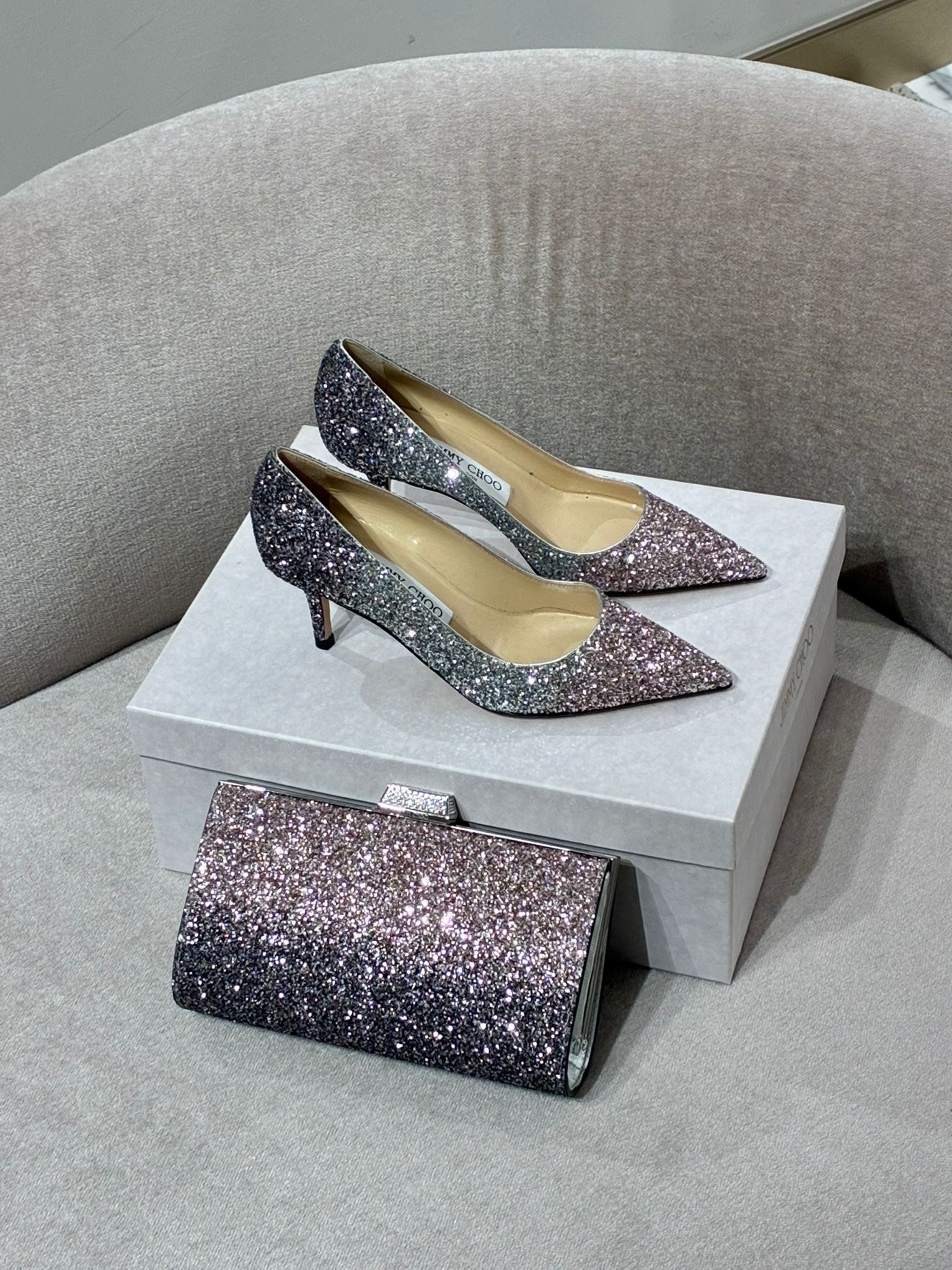 Romy 60 Pumps and Sweetie Clutch