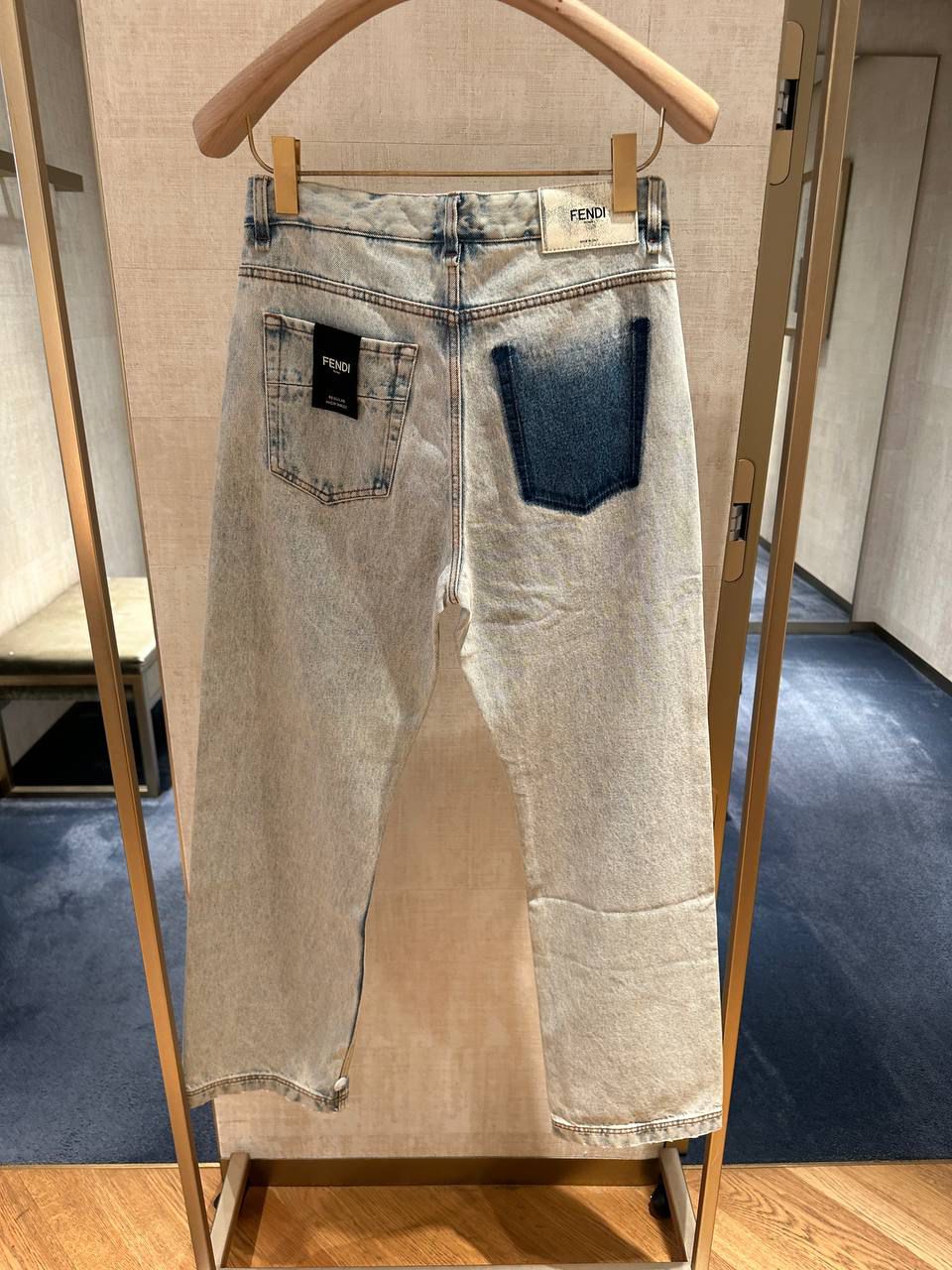 Acid-Wash Denim Jeans
