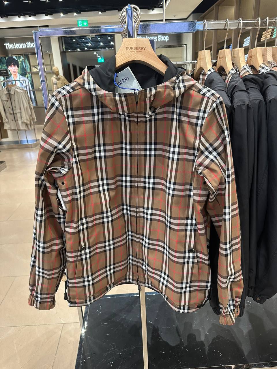 Reversible Vintage Check Hooded Jacket