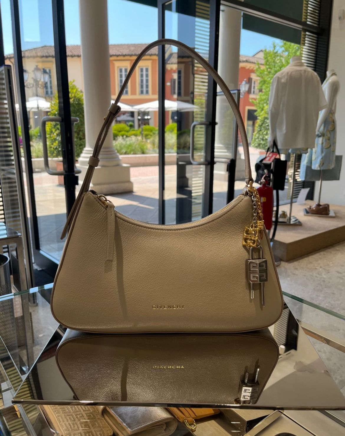 Moon Cut Out Small Shoulder Bag