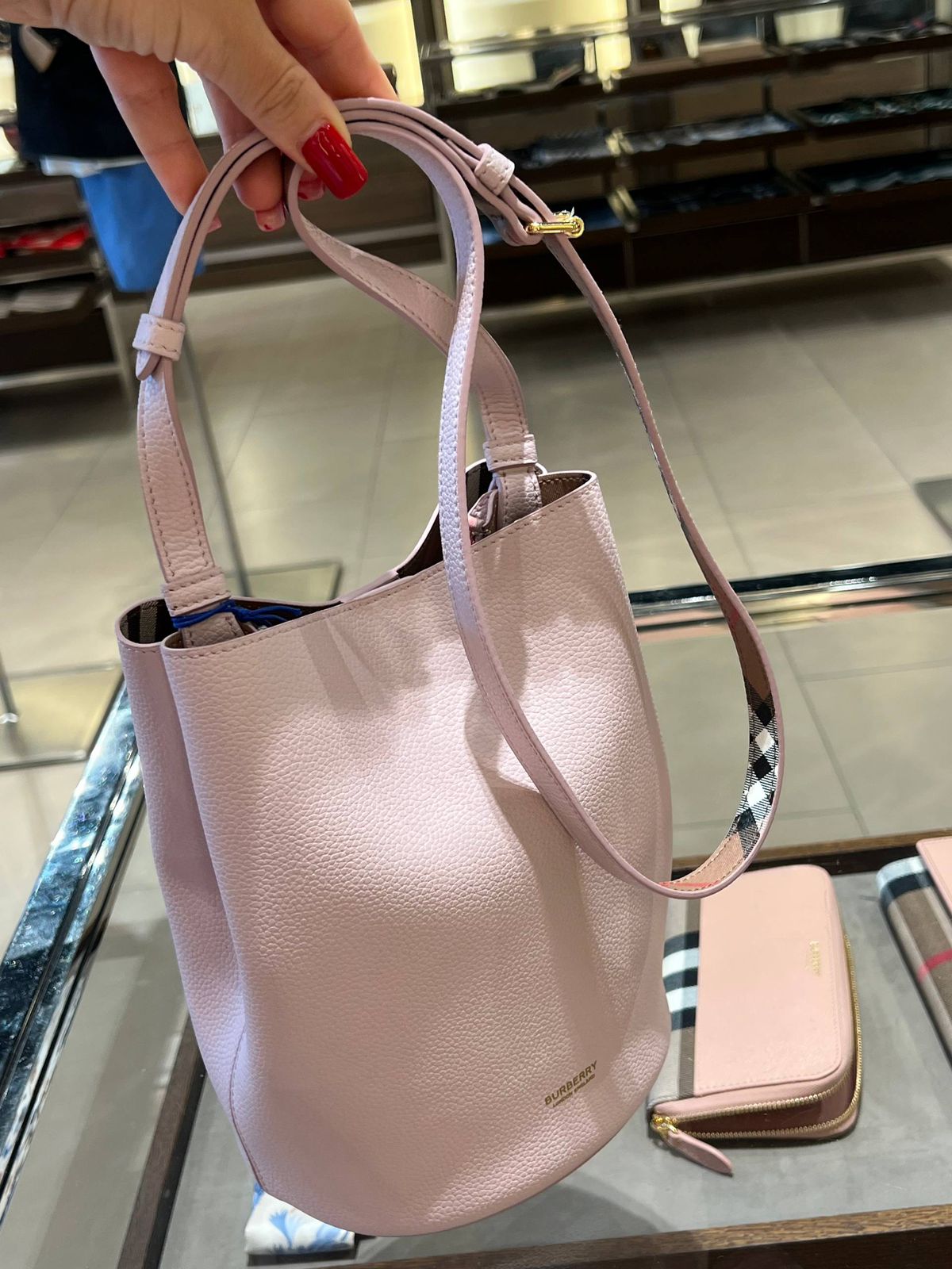 Small Leather Bucket Bag
