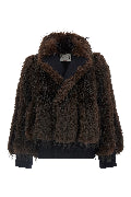 Jacket with fur inserts