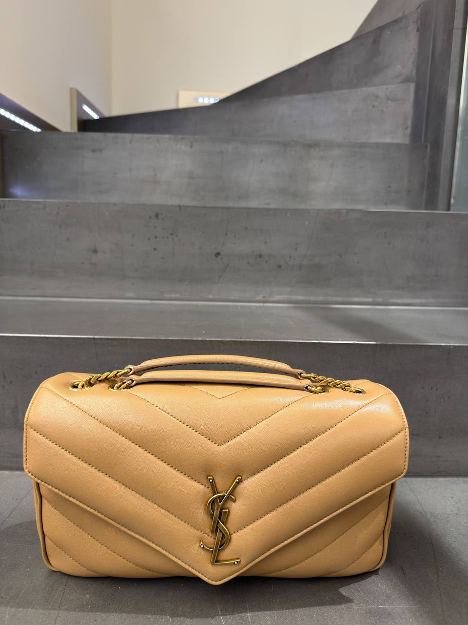 Loulou Small Chain Bag in Quilted Leather