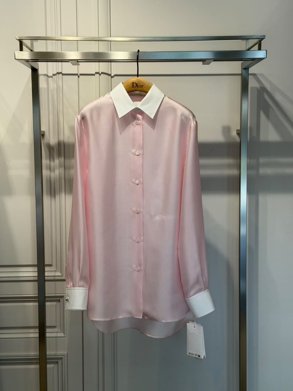 Striped Silk Twill Shirt