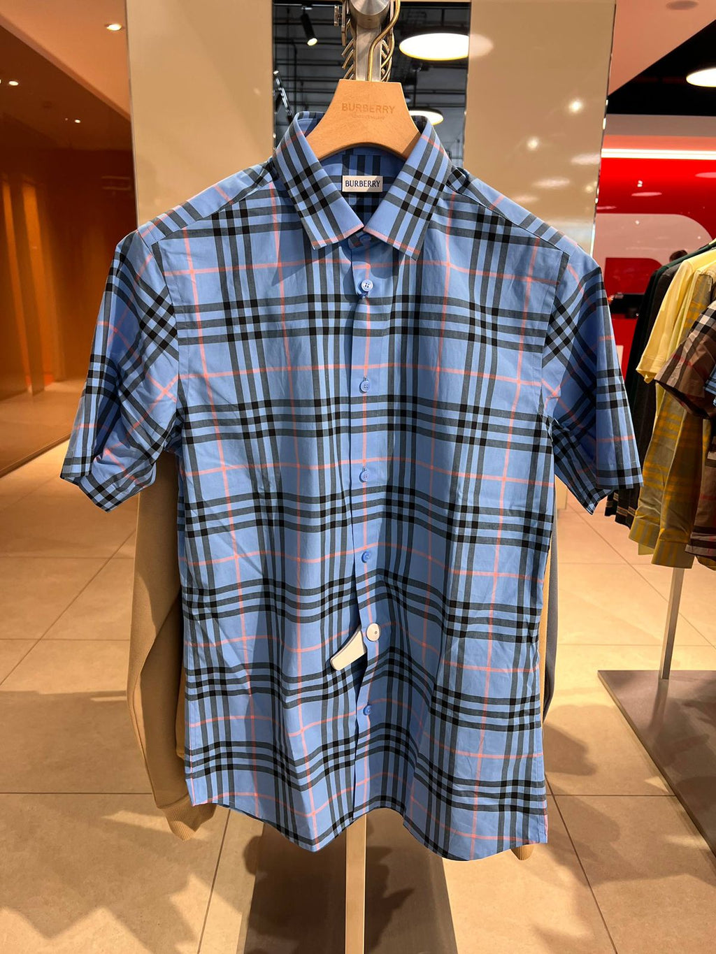 Check Cotton Short-sleeve Shirt